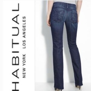 Habitual Women's Boot Cut Jeans - Dark Indigo Blue